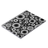 白黒フローラノートブック ノートブック (左側)