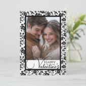 白黒フローラハッピーバレンタインの写真 シーズンカード (スタンド正面)