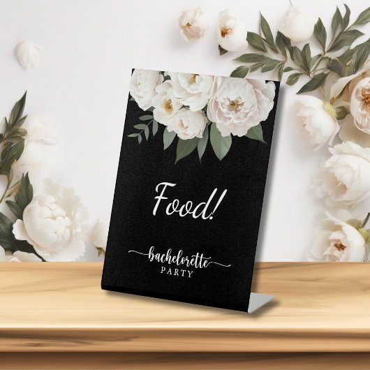 白黒フローラバチェロレッテ食品 台座サイン