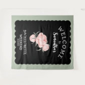 白黒フローラバチェロレッテ タペストリー (正面(横))