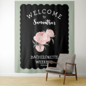 白黒フローラバチェロレッテ タペストリー (インサイチュ)