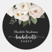 白黒フローラバチェロレッテ ラウンドシール (正面)