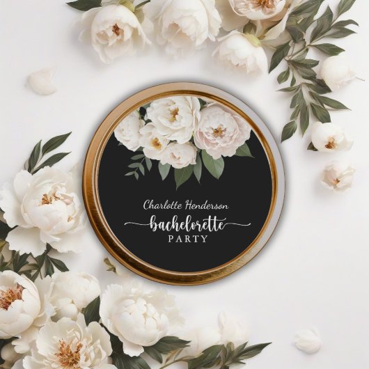 白黒フローラバチェロレッテ ラウンドシール