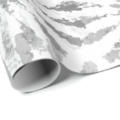 白黒フローラバースト ラッピングペーパー (ロールコーナー)