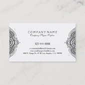 白黒フローラフレ華美ームレース 名刺 (裏面)