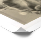 白黒フローラプリント ポスター (角)