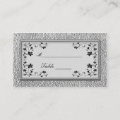 白黒フローラプレイスカード プレイスカード (裏面)