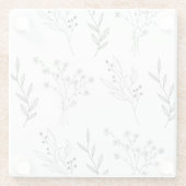 白黒フローラボホ結婚ズ ガラスコースター (裏面)