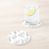 白黒フローラボホ結婚ズ コースター (側面)