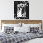 白黒フローラポートレート写真テンプレート写真 キャンバスプリント (インサイチュ (寝室))