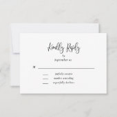 白黒フローラモノグラムメニュー結婚選択 (正面)