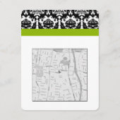 白黒フローラモノグラム方向 エンクロージャーカード (裏面)