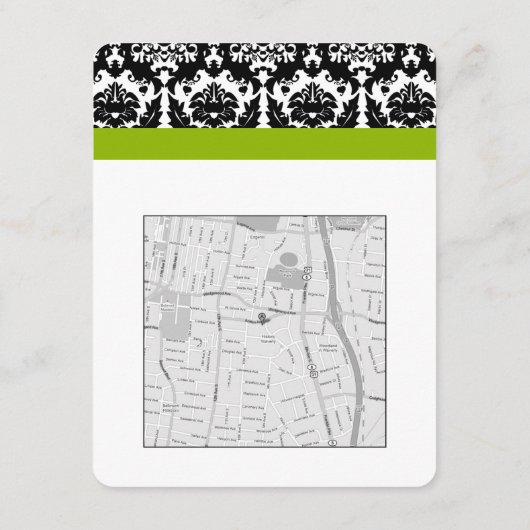 白黒フローラモノグラム方向 エンクロージャーカード (裏面)