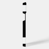 白黒フローラモノグラム iPhoneケース (右側面)