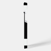 白黒フローラモノグラム iPhoneケース (左側面)