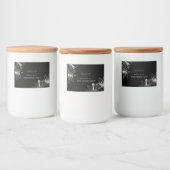 白黒フローラライリー花嫁 フードラベル (ボトル)