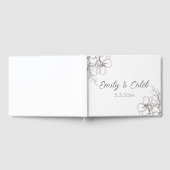 白黒フローララインアー結婚ツ ゲストブック (全面)