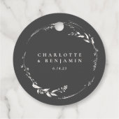 白黒フローラリースモノグラム結婚ズ フェイバータグ (裏面)