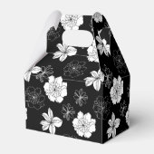 白黒フローラルパターン フェイバーボックス (裏面サイド)