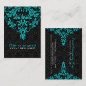 白黒フローラレース 名刺 (正面/裏面)