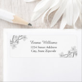 白黒フローラ住所 シール (インサイチュ)