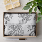 白黒フローラ分離シート 薄葉紙 (ギフト)