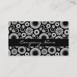 白黒フローラ名刺 名刺