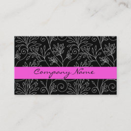 白黒フローラ名刺 名刺