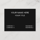 白黒フローラ幾何学模様 名刺 (裏面)