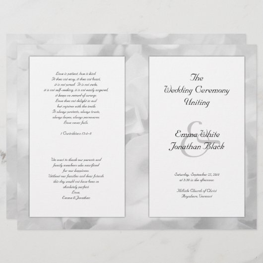 白黒フローラ式年会 (正面/裏面)