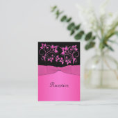 白黒フローラ披露宴カード エンクロージャーカード (スタンド正面)