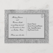 白黒フローラ日付はがきを保存する 案内ポストカード (裏面)