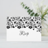 白黒フローラ日付カードの保存 セーブザデート (スタンド正面)