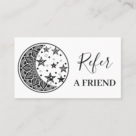 白黒フローラ曼荼羅事業 紹介カード (正面)