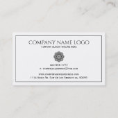 白黒フローラ曼荼羅 名刺 (裏面)