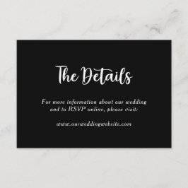 白黒フローラ植物性モノグラムカップル名 エンクロージャーカード