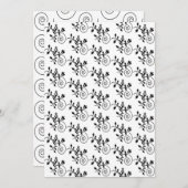 白黒フローラ紙 (正面/裏面)