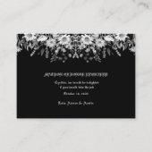 白黒フローラ結婚の名誉のマトロン エンクロージャーカード (正面)