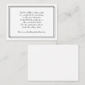 白黒フローラ結婚のWebサイトのエンクロージャ エンクロージャーカード (正面/裏面)