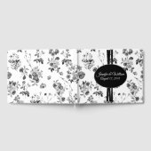 白黒フローラ結婚ズゲストブック ゲストブック (全面)