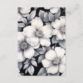 白黒フローラ結婚ズゲスト詳細 エンクロージャーカード (裏面)