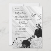 白黒フローラ結婚ズ 招待状 (正面)