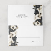 白黒フローラ結婚座席表 プレイスカード (外部開封)