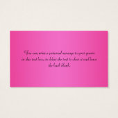 白黒フローラ結婚式の引き出物ラベル (裏面)