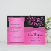 白黒フローラ結婚式 プログラム (スタンド正面)