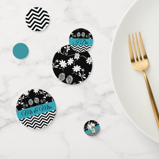 白黒フローラ結婚紙吹雪 コンフェッティ (グループ)