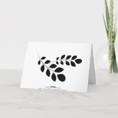 白黒フローラ縁どサンキューカード サンキューカード (裏面)