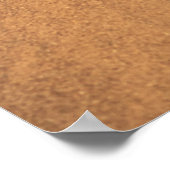 白黒フローラ織物 ポスター (角)