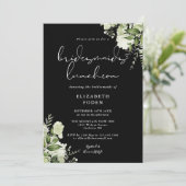 白黒フローラ花嫁昼食会 招待状 (スタンド正面)