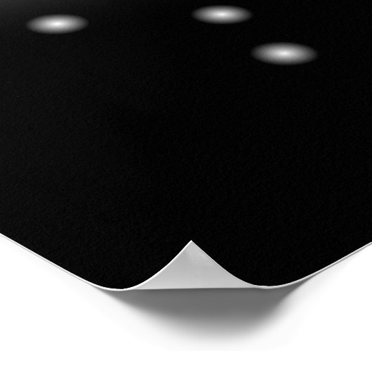 白黒フローラ蝶ファンタジー ポスター (角)